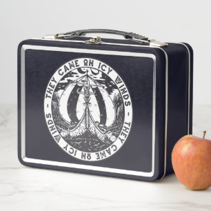 Viking Ship Scandinavian History Design Metal Lunch Box