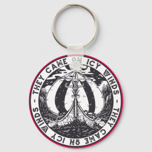 Viking Ship Scandinavian Nordic Design Key Ring