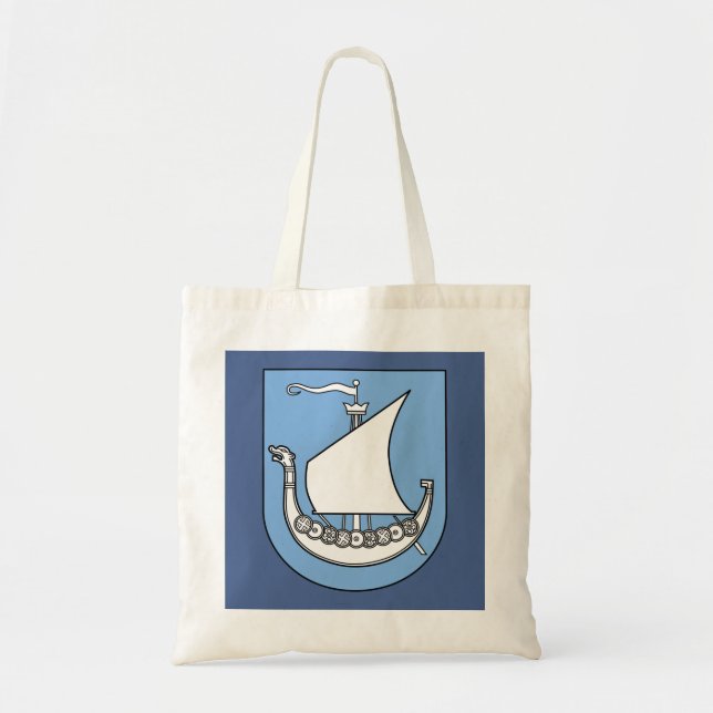 Viking Ship Scandinavian Tote Bag (Front)