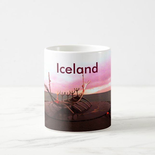 VIKING SHIP STATUE - ICELAND COFFEE MUG (Center)
