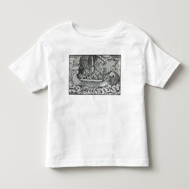 Viking Ship Toddler T-Shirt (Front)