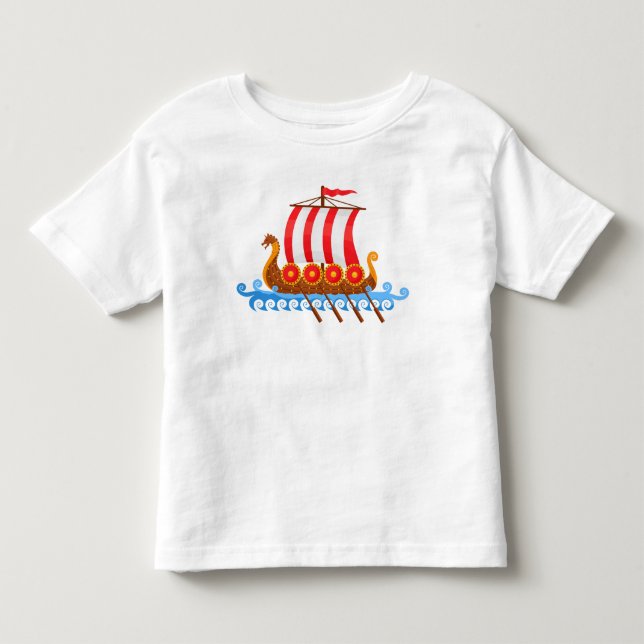 Viking Ship Toddler T-Shirt (Front)