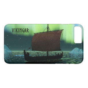 Viking Ship Under Northern Lights iPhone 8 Plus/7 Plus Case