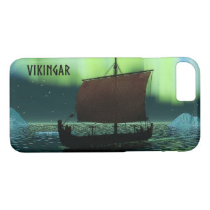 Viking Ship Under Northern Lights Case-Mate iPhone Case