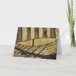 Viking Ship Visund Greeting Card