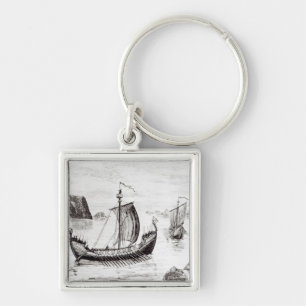 Viking Ships Key Ring