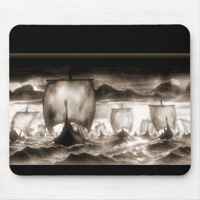 VIKING SHIPS MOUSE MAT (Front)