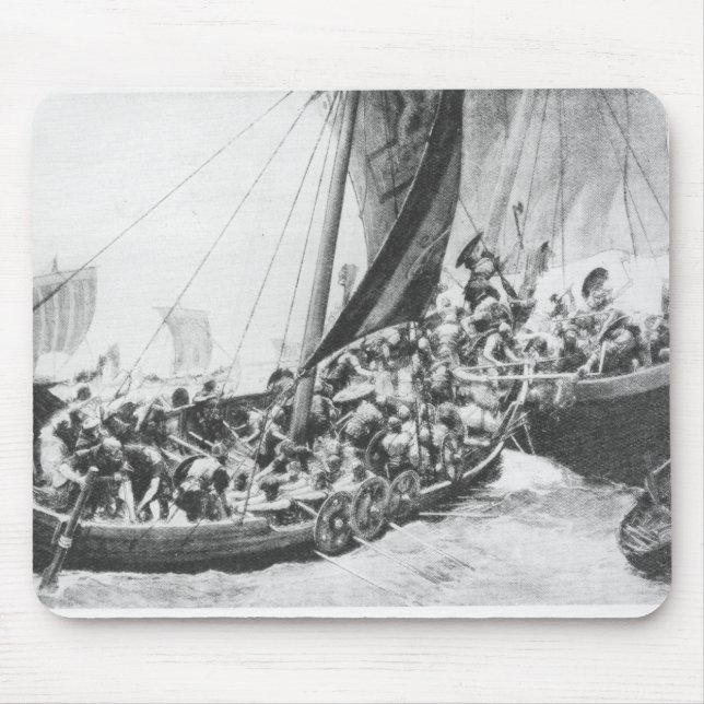 Viking Ships Mouse Mat (Front)