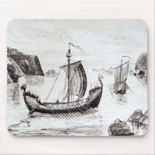 Viking Ships Mouse Mat