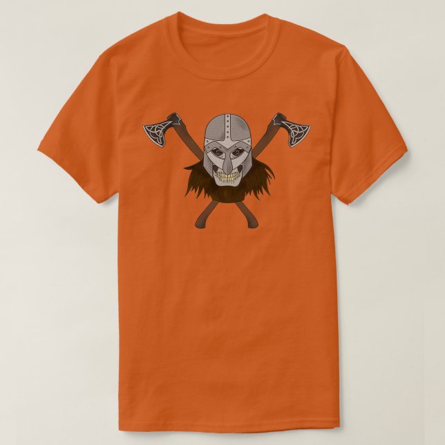 Viking Skeleton Head Classic TShirt (Design Front)