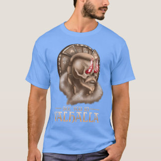 Viking Skeleton See You In Valhalla Raven Mytholog T-Shirt