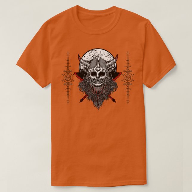 Viking Skeleton T-Shirt (Design Front)