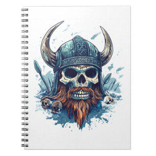 Viking Skull Berserker Notebook