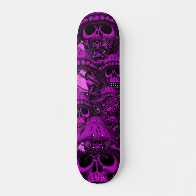Viking skull cool skateboard (Front)