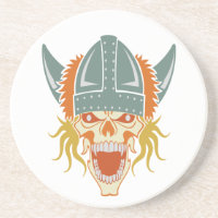 VIKING skull custom coaster