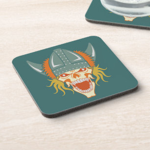 VIKING skull custom coasters