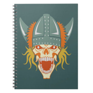 VIKING skull custom notebook