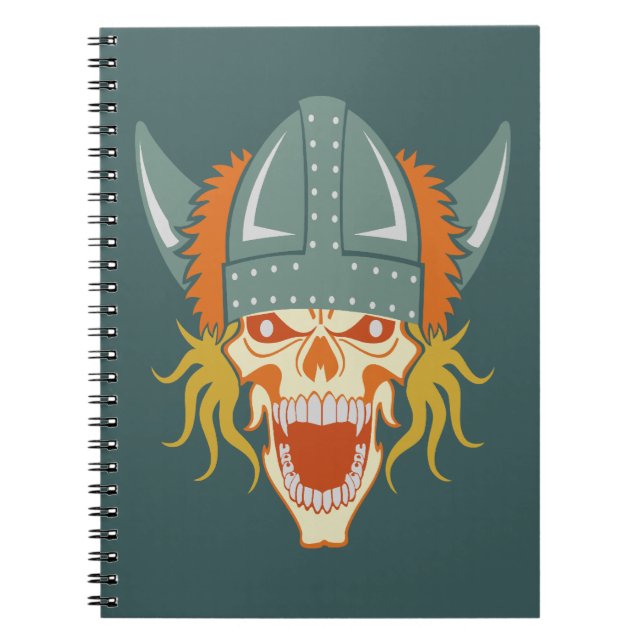 VIKING skull custom notebook (Front)
