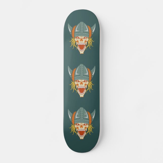 VIKING skull custom skateboard (Front)