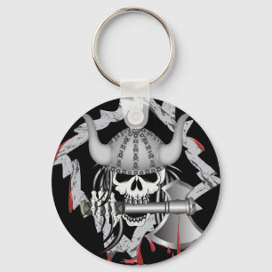 Viking Skull Key Ring