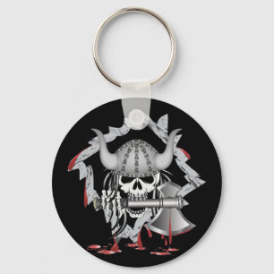 Viking Skull Key Ring