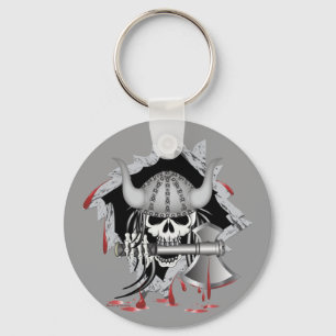 Viking Skull Key Ring