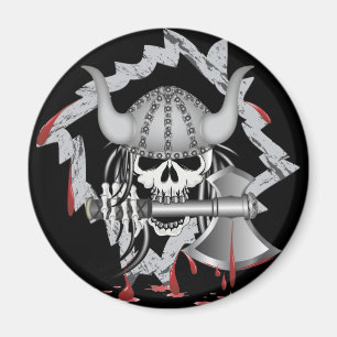Viking Skull Magnet