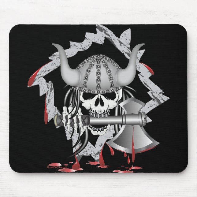 Viking Skull Mouse Mat (Front)