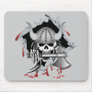 Viking Skull Mouse Mat