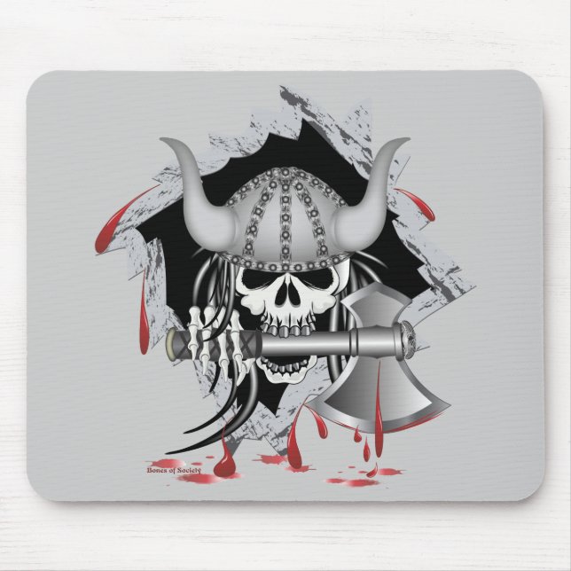 Viking Skull Mouse Mat (Front)