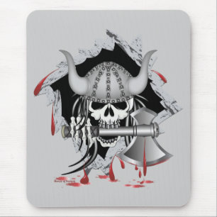 Viking Skull Mouse Mat