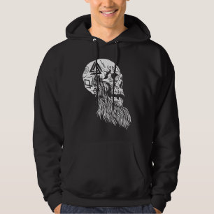 Viking Skull Weird Bizarre Fun Dark Hoodie