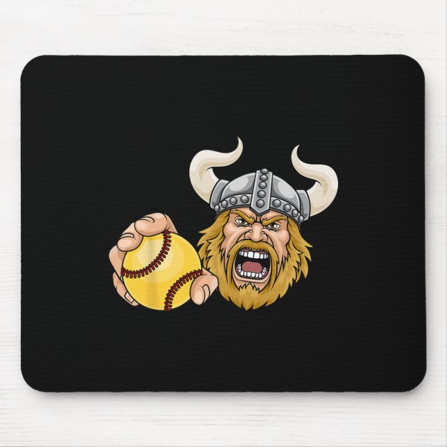 Viking Softll Ll Cartoon Character Man  Mouse Mat (Front)