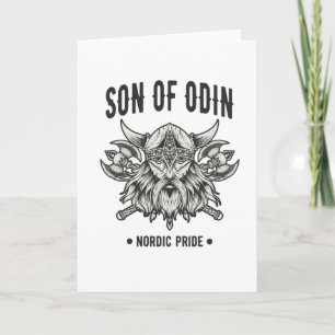 Viking Son Of Odin Norse Mythology Card