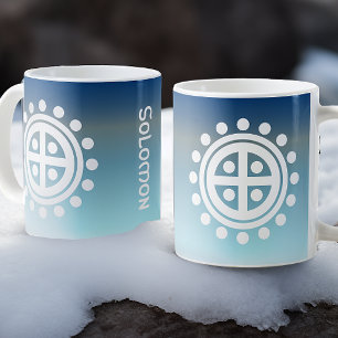 Viking Sun Wheel Symbol - Personalised Large Coffee Mug