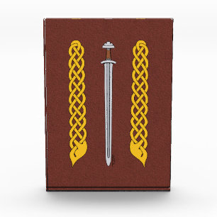 Viking Sword and Plaitwork Photo Block