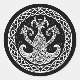 Viking Symbol Classic Round Sticker