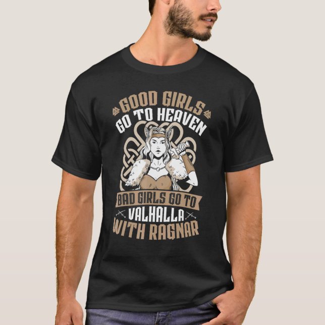 Viking Symbols Celtic Culture Nordic Design T-Shirt (Front)