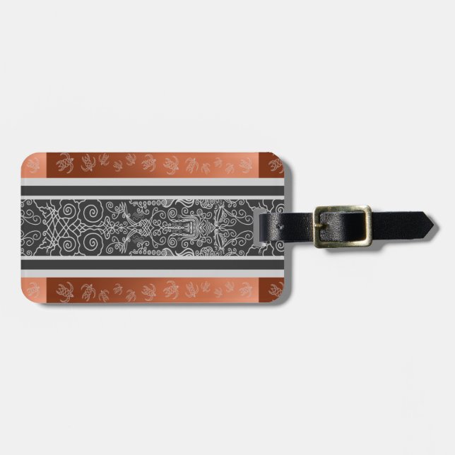 Viking Tattoo Luggage Tag (Front Horizontal)