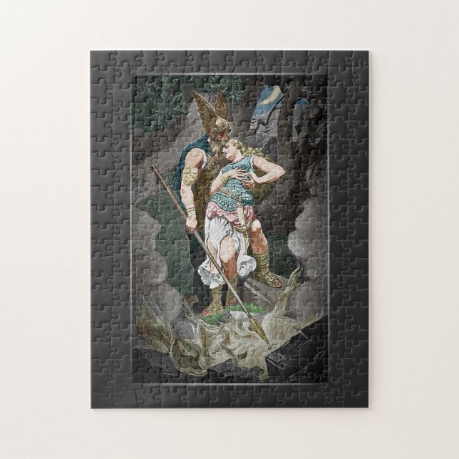 VIKING THEME WEDDING ANNIVERSARY    JIGSAW PUZZLE (Vertical)