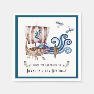 Viking Themed Birthday Party  Napkin