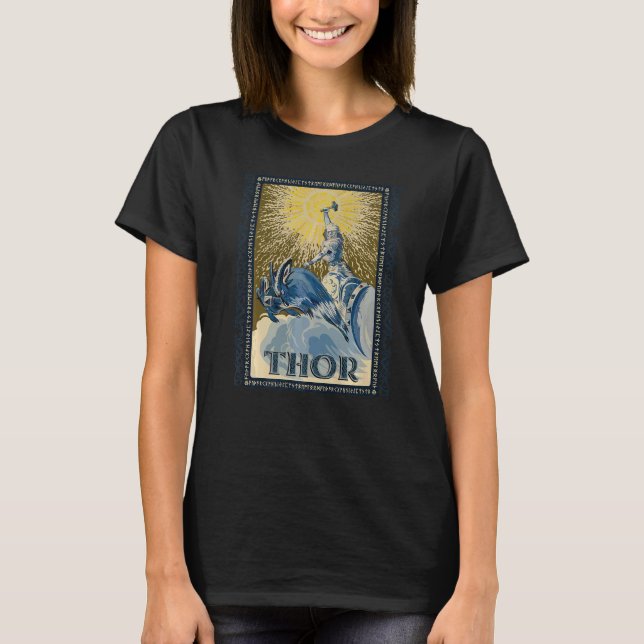 Viking Thor Mjolnir Norse Mythology Pagan God   T-Shirt (Front)