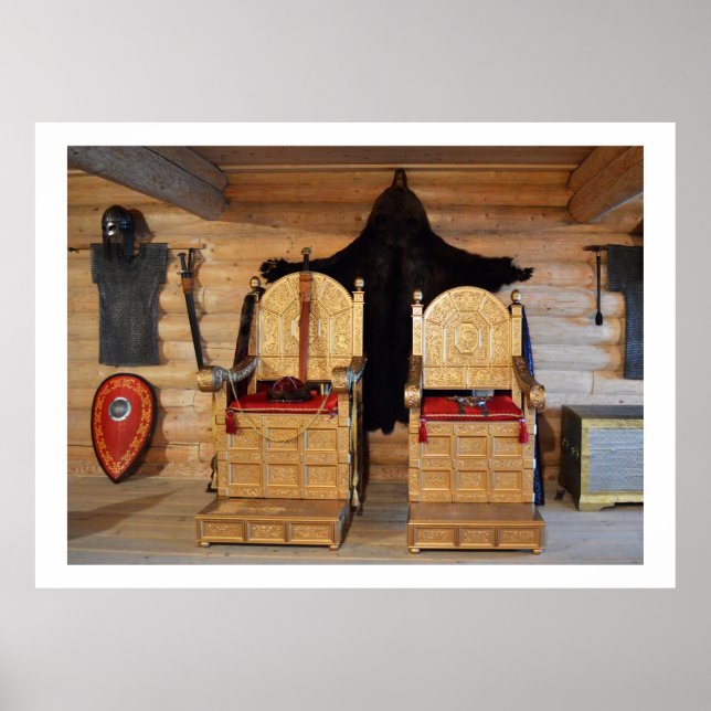 Viking throne room poster (Front)