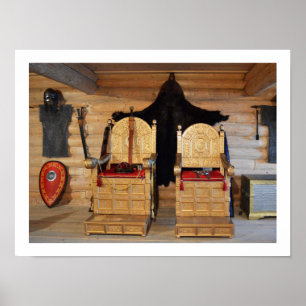 Viking throne room poster