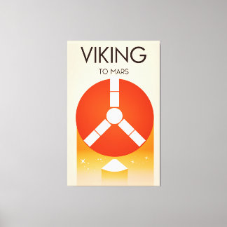 Viking to Mars Space Art Canvas Print