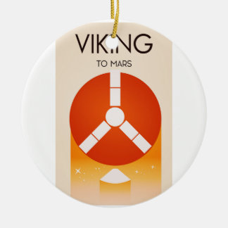 Viking to Mars Space Art Ceramic Tree Decoration