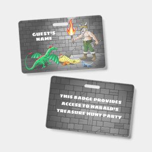 Viking Treasure Hunt ID Badge