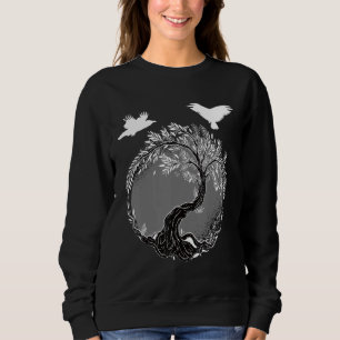 Viking Tree Of Life Odin Ravens Valhalla Vikinger Sweatshirt