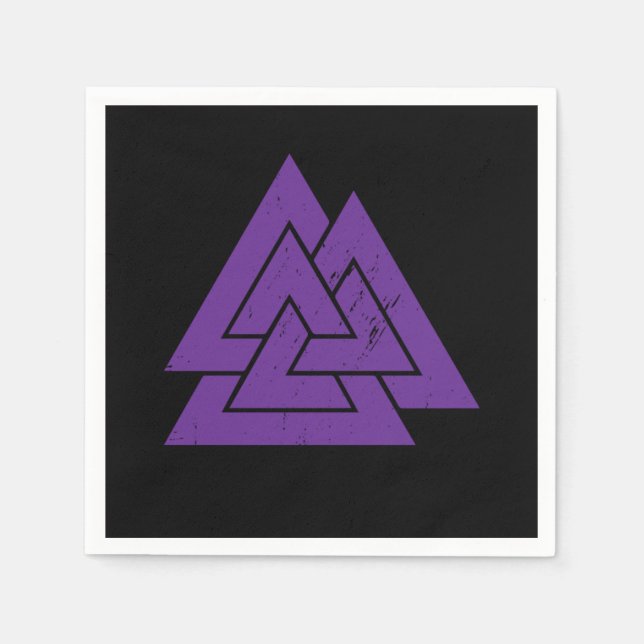 Viking Triangle Warrior Norse Mythology Warrior Gi Napkin (Front)