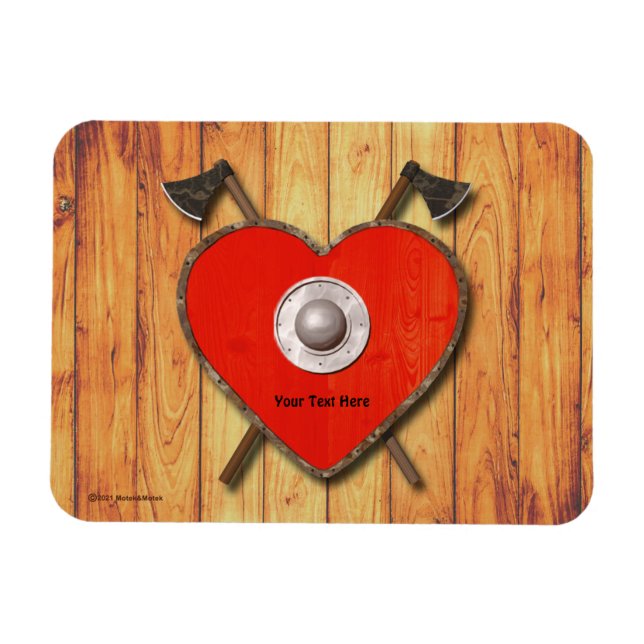 Viking Valentine Magnet (Horizontal)